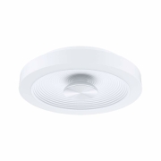 LED Deckenleuchte Volea Weiß/Silber dimmbar inkl. Pendelabhängung ⌀ 32cm IP44 13W 3000K