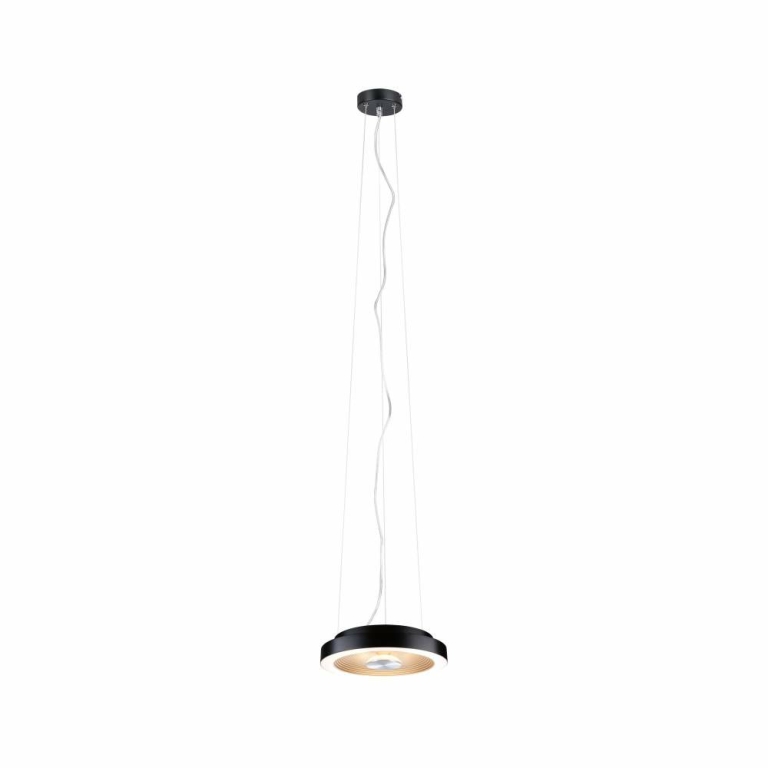 Paulmann LED Deckenleuchte Volea Schwarz/Gold/Silber dimmbar inkl. Pendelabhängung ⌀ 32cm IP44 13W 3000K