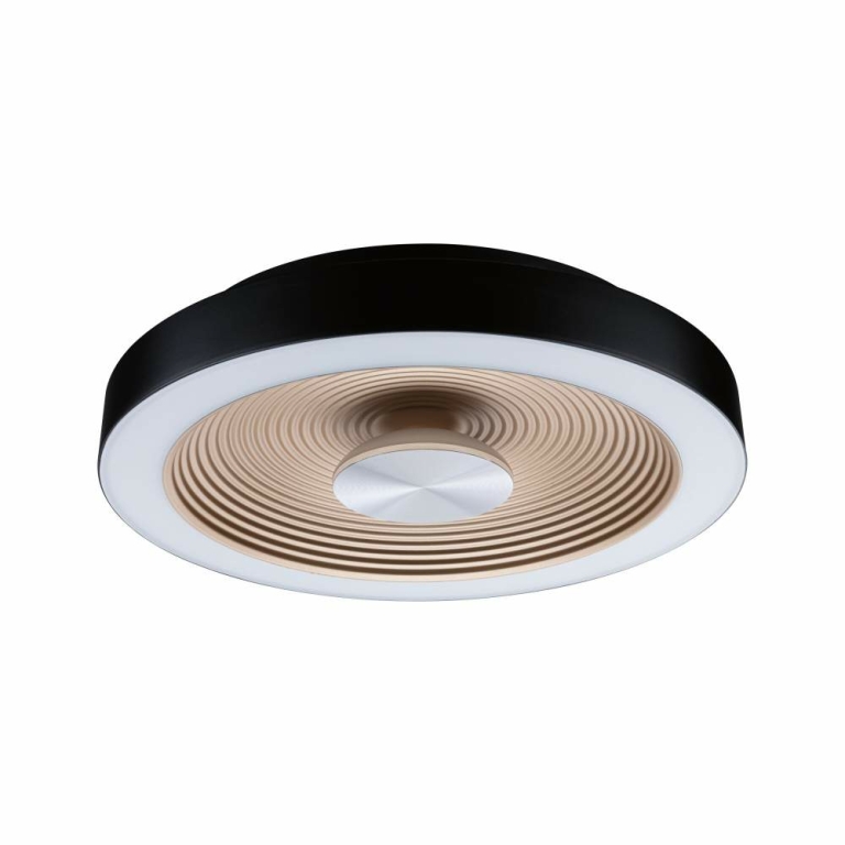 Paulmann LED Deckenleuchte Volea Schwarz/Gold/Silber dimmbar inkl. Pendelabhängung ⌀ 32cm IP44 13W 3000K