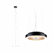 Paulmann LED Deckenleuchte Volea Schwarz/Gold/Silber dimmbar inkl. Pendelabhängung ⌀ 32cm IP44 13W 3000K