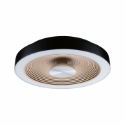 LED Deckenleuchte Volea Schwarz/Gold/Silber dimmbar inkl. Pendelabhängung ⌀ 32cm IP44 13W 3000K