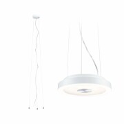 Paulmann LED Deckenleuchte Volea Weiß/Silber dimmbar inkl. Pendelabhängung ⌀ 40cm IP44 18,5W 3000K