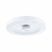 LED Deckenleuchte Volea Weiß/Silber dimmbar inkl. Pendelabhängung ⌀ 40cm IP44 18,5W 3000K