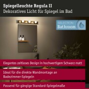 Set Spiegelleuchte Regula II inkl. Leuchtmittel 3-flammig
  E14 2700K 3x470lm 230V 3x4,5W dimmbar Schwarz Opal