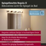 Set Spiegelleuchte Regula II inkl. Leuchtmittel 4-flammig
  E14 2700K 4x470lm 230V 4x4,5W dimmbar Chrom Opal