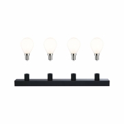 Set Spiegelleuchte Regula II inkl. Leuchtmittel 4-flammig
  E14 2700K 4x470lm 230V 4x4,5W dimmbar Schwarz Opal