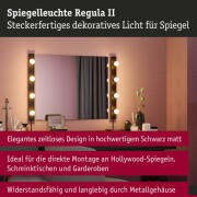 Set Spiegelleuchte Regula II inkl. Leuchtmittel 4-flammig
  E14 2700K 4x470lm 230V 4x4,5W dimmbar Schwarz Opal