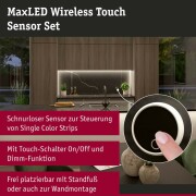 MaxLED Sensor Wireless Touch DC 24V max. 144W Weiß Schwarz