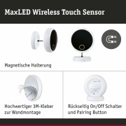 MaxLED Sensor Wireless Touch DC3V  Weiß Schwarz