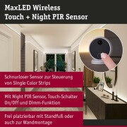 MaxLED Wireless PIR & Touch DC3V  Weiß Schwarz