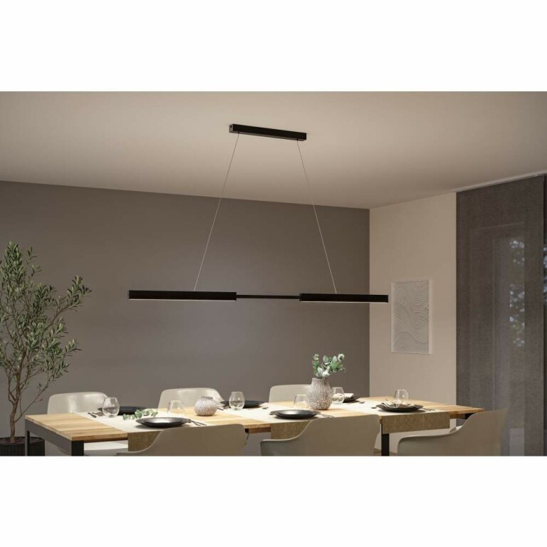 Paulmann LED Pendelleuchte Aptare Schwarz Touchless Sensor 2700K dimmbar verstellbare Breite & Höhe