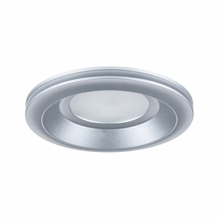 Paulmann LED Einbauleuchte Sormus Einzelleuchte  IP65 rund 100mm  4,8 / 1,5W 560lm / 180lm 230V  3000K Chrom matt