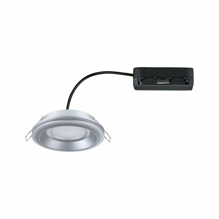 Paulmann LED Einbauleuchte Sormus Einzelleuchte  IP65 rund 100mm  4,8 / 1,5W 560lm / 180lm 230V  3000K Chrom matt