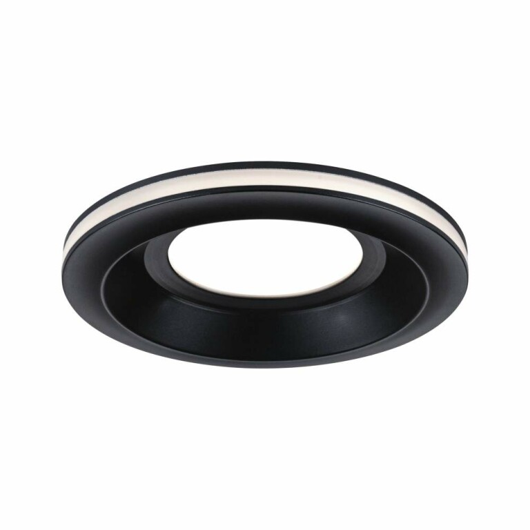 Paulmann LED Einbauleuchte Sormus Einzelleuchte  IP65 rund 100mm  4,8 / 1,5W 560lm / 180lm 230V  3000K Schwarz