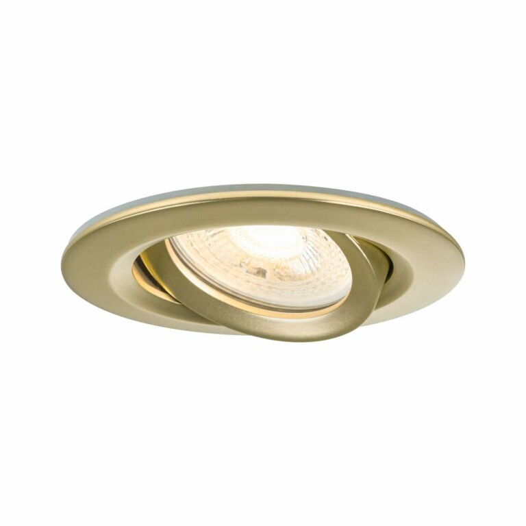 Paulmann Einbauleuchte Nova Plus Gold matt rund IP65 93mm 30° GU5,3 / GU10 max. 35W 230/12V dimmbar