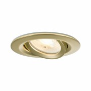 Einbauleuchte Nova Plus Gold matt rund IP65 93mm 30° GU5,3 / GU10 max. 35W 230/12V dimmbar