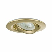 Einbauleuchte Nova Plus Gold matt rund IP65 93mm 30° GU5,3 / GU10 max. 35W 230/12V dimmbar