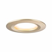 LED Einbauleuchte Nova Coin Basisset starr IP44 rund 78mm  Coin 3x6W 3x470lm 230V  2700K Gold matt