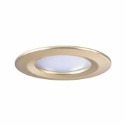 LED Einbauleuchte Nova Coin Basisset starr IP44 rund 78mm  Coin 3x6W 3x470lm 230V  2700K Gold matt