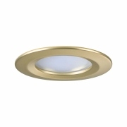 LED Einbauleuchte 3-Step-Dim Nova Coin Basisset starr IP44 rund 74mm  Coin 3x6W 3x470lm 230V dimmbar 2700K Gold matt