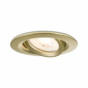 LED Einbauleuchte Nova Plus 3er-Set  IP65 rund 93mm 30° GU10 3x6W 3x460lm 230V dimmbar 2700K Gold matt