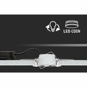 LED Einbauleuchte Nova Coin Einzelleuchte   rund 84mm 50° 2,8W 505lm 230V  4000K Weiß matt