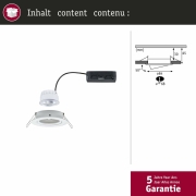 LED Einbauleuchte Nova Coin Einzelleuchte   rund 84mm 50° 2,8W 505lm 230V  4000K Weiß matt