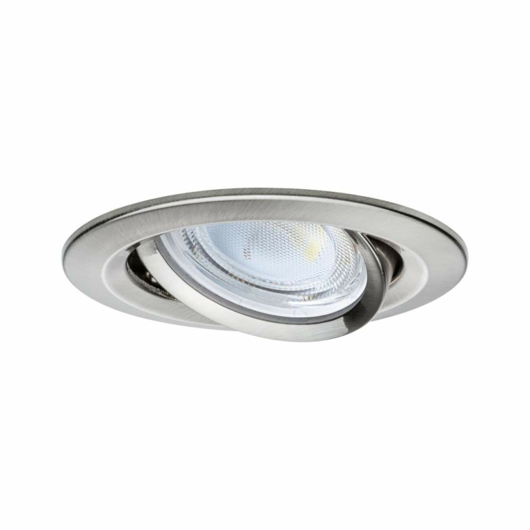 Paulmann LED Einbauleuchte Nova Coin Einzelleuchte   rund 84mm 50° 2,8W 505lm 230V  4000K Eisen gebürstet