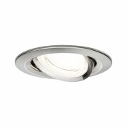 LED Einbauleuchte Nova Coin 3er-Set   rund 84mm 50° 3x2,8W 3x505lm 230V  4000K Eisen gebürstet