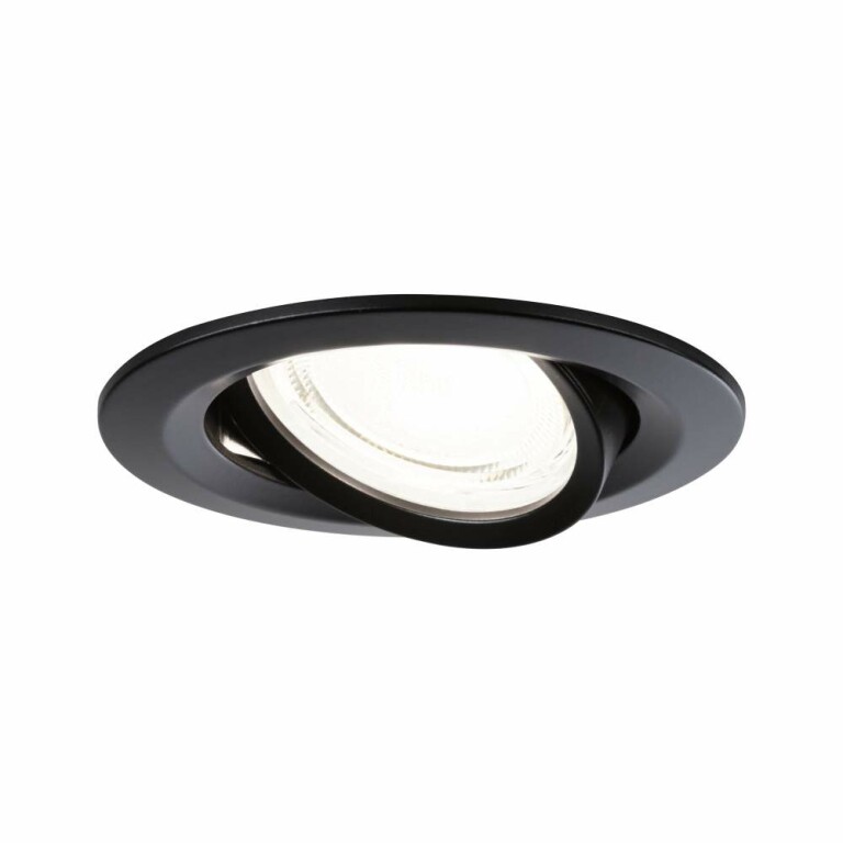 Paulmann LED Einbauleuchte Nova Coin 3er-Set   rund 84mm 50° 3x2,8W 3x505lm 230V  4000K Schwarz matt