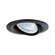 LED Einbauleuchte Nova Coin 3er-Set   rund 84mm 50° 3x2,8W 3x505lm 230V  4000K Schwarz matt