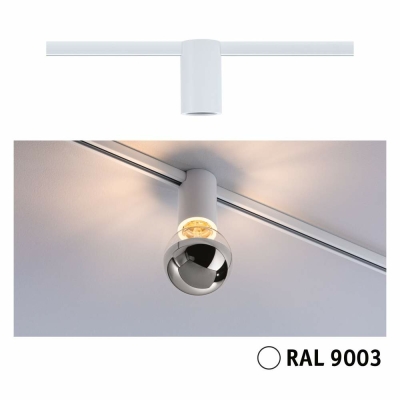 Paulmann URail Schienenspot Socket  E27  max. 20W  dimmbar 230V Signalweiß