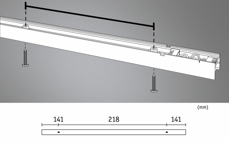 Paulmann Linion Lichtkanal 0,5m 24V 8,5W 3000K Chrom matt