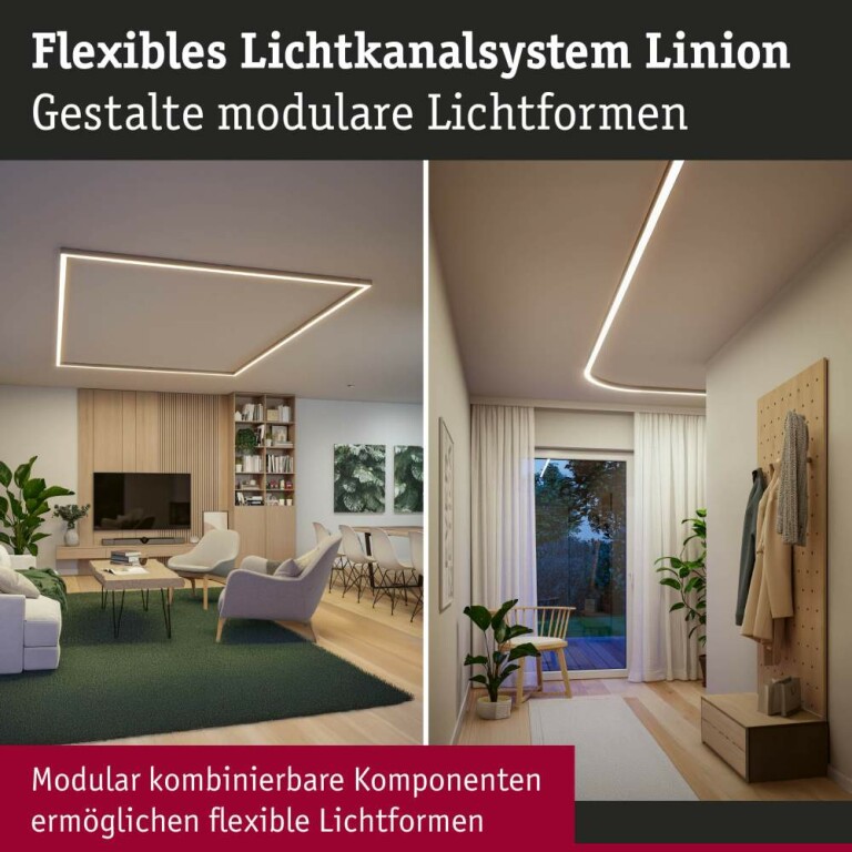 Paulmann Linion Lichtkanal-Ecke 90 ° 24V 3,5W 3000K Chrom matt