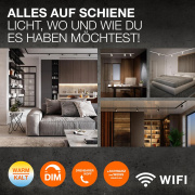 LEDVANCE SMART+ WiFi Schienensystem Leuchte Circle weiß Dimmbar Tunable White - kompatibel mit Amazon & Google