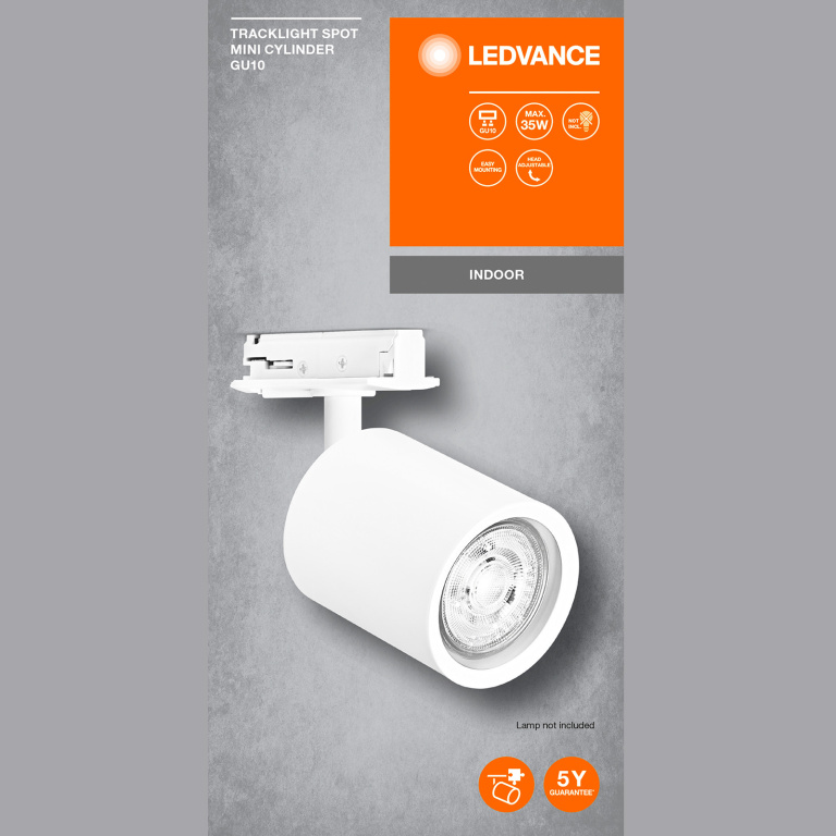 LEDVANCE LEDVANCE Schienensystem Tracklight Spot Mini Cylinder Weiß GU10