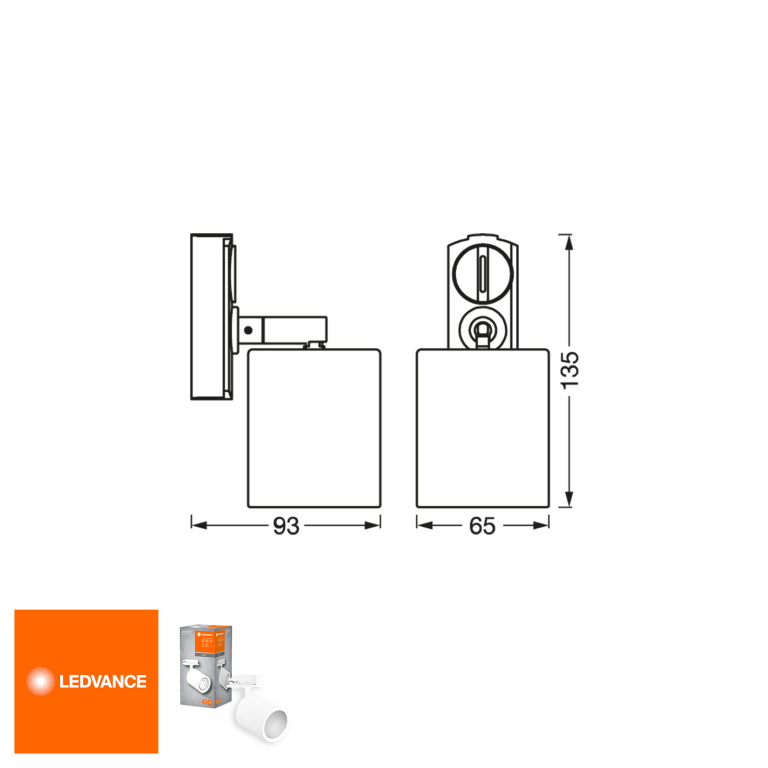 LEDVANCE LEDVANCE Schienensystem Tracklight Spot Mini Cylinder Weiß GU10