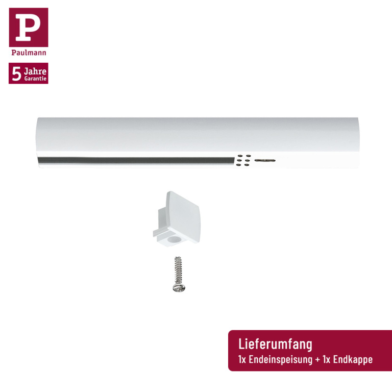 Paulmann URail Einspeisung Anfang/Ende Reinweiß RAL 9010 max. 1.000W